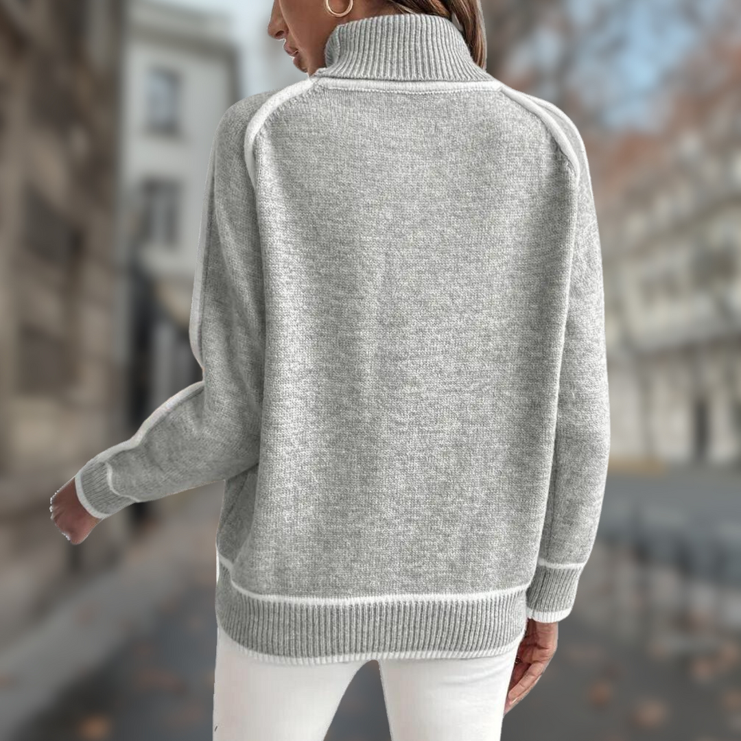 Clara | Warmer Rollkragenpullover für kalte Tage