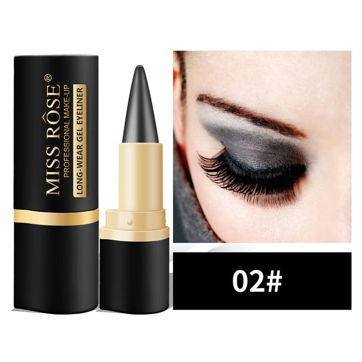 Smudge-proof eyeliner pencil waterproof | For precise lines &amp; cat-eye look | Beginner-friendly, twist mechanism, 1+1 set