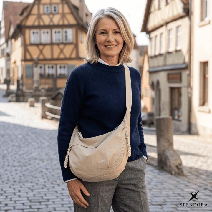 Nylon-Umhängetasche | Leichte Schultertasche mit mehreren Reißverschlussfächern und verstellbarem Schulterriemen