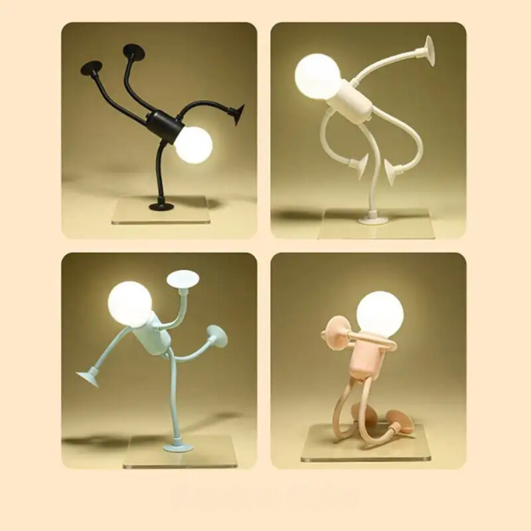 LED night light BeamLight athlete figure | Adjustable &amp; creative poses | Warm white, energy-efficient | USB/plug operation, approx. 25 cm
