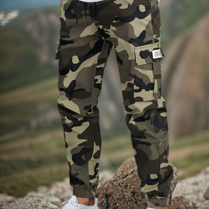 Herren Cargohose mit flexiblem Bund | Robuster Nylon-Baumwoll-Mix | Viele Taschen für Alltag &amp; Outdoor | Gerade Passform S–3XL