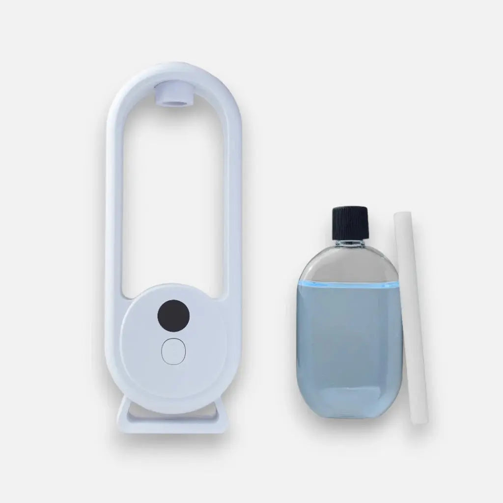 Automatischer Raumduftspender | Kabelloser Aroma-Diffuser mit 5 Sprühstufen, Stimmungslicht und USB-Ladung