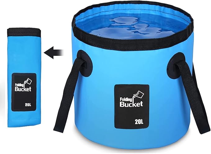 Kompakte Campingdusche mit Akku &amp; 1-Knopf-Bedienung | 4–5 L/min Wasserfluss | USB-aufladbar 2200 mAh | Für Camping, Auto &amp; Haustiere