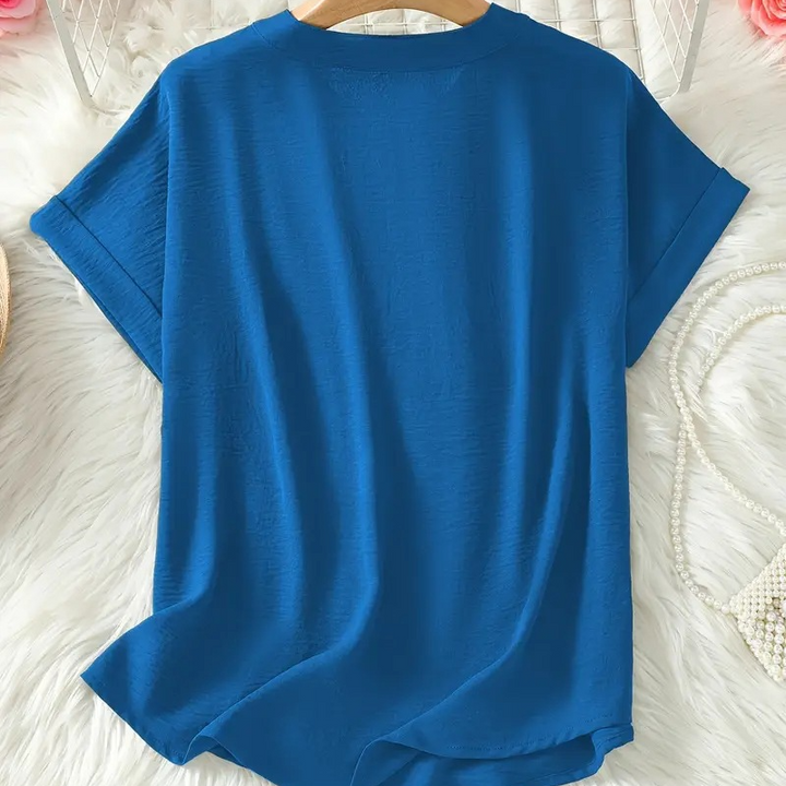 Damenbluse | Leichte atmungsaktive Bluse mit lockerem Schnitt