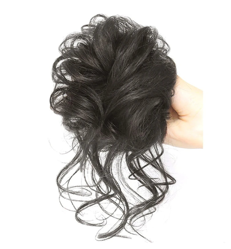 Dutt-Haarteil | Zum Anclippen für mehr Volumen, natürlicher Messy-Bun-Look und sicheren Halt