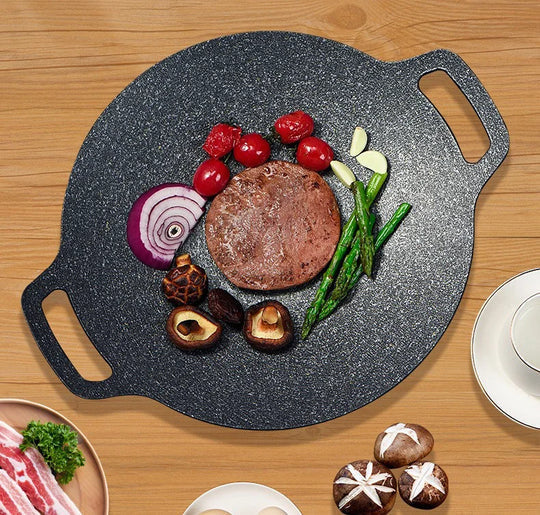 Stone pan non-stick 28 cm | Even heat for frying &amp; grilling | Suitable for all stove types