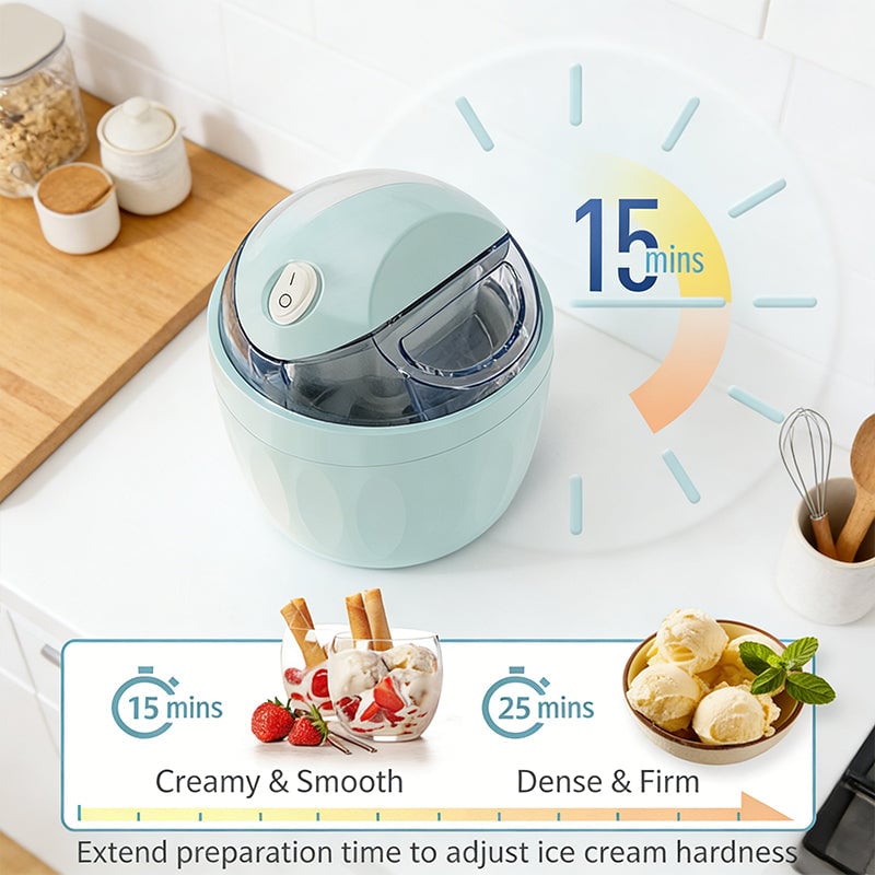 Dessertmaschine 3-in-1 für Eis, Sorbet &amp; Joghurt | 500 ml | FrostellaWhirl