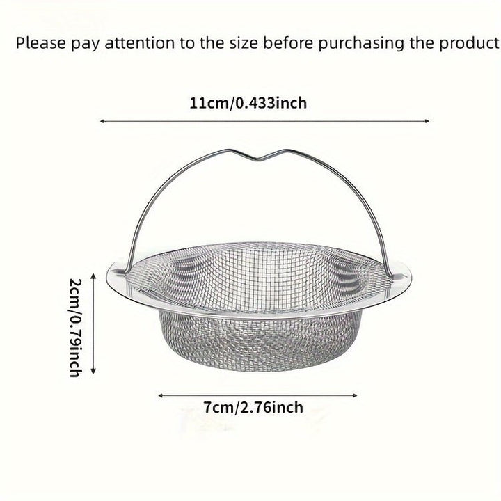Drain filter with fine mesh &amp; handle – FlowGuardPro against clogs | Universal for sink, shower &amp; tub | Dishwasher safe
