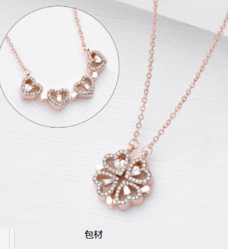 Luxe diamond lucky necklace 2024