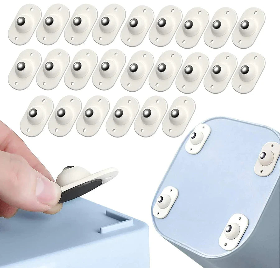 Set de 8 roulettes pour meubles avec roulement à billes | Aide au glissement et au levage pour meubles &amp; appareils | Moins de rayures, plus de contrôle | Pour sol &amp; tapis