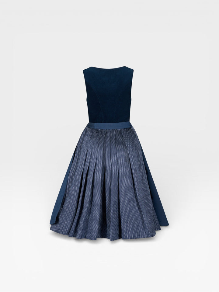 Dirndl Midi Damen | Elegantes Cord-Dirndl mit 70 cm Rocklänge und klassischer Silhouette für festliche Anlässe