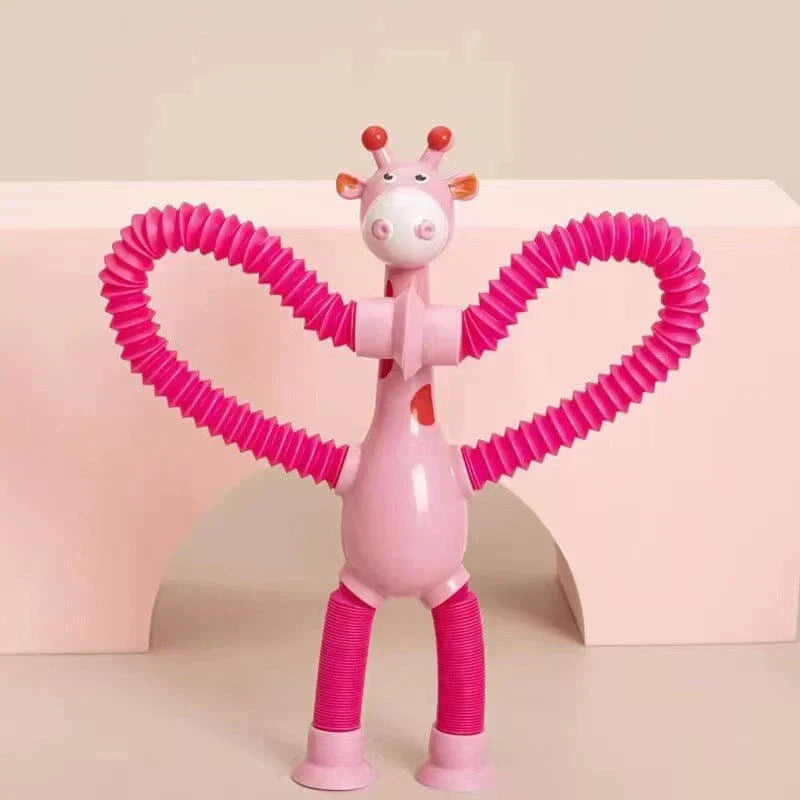 GiraffaStretch – Giocattolo divertente estensibile con ventosa