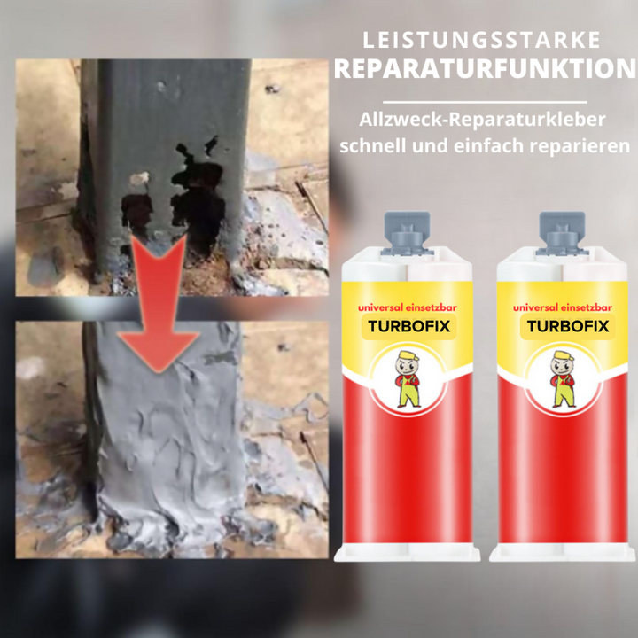 2-Komponenten-Reparaturkleber | A+B Klebstoff 95 g für Metall, Kunststoff und Keramik | Schleifbar und temperaturbeständig