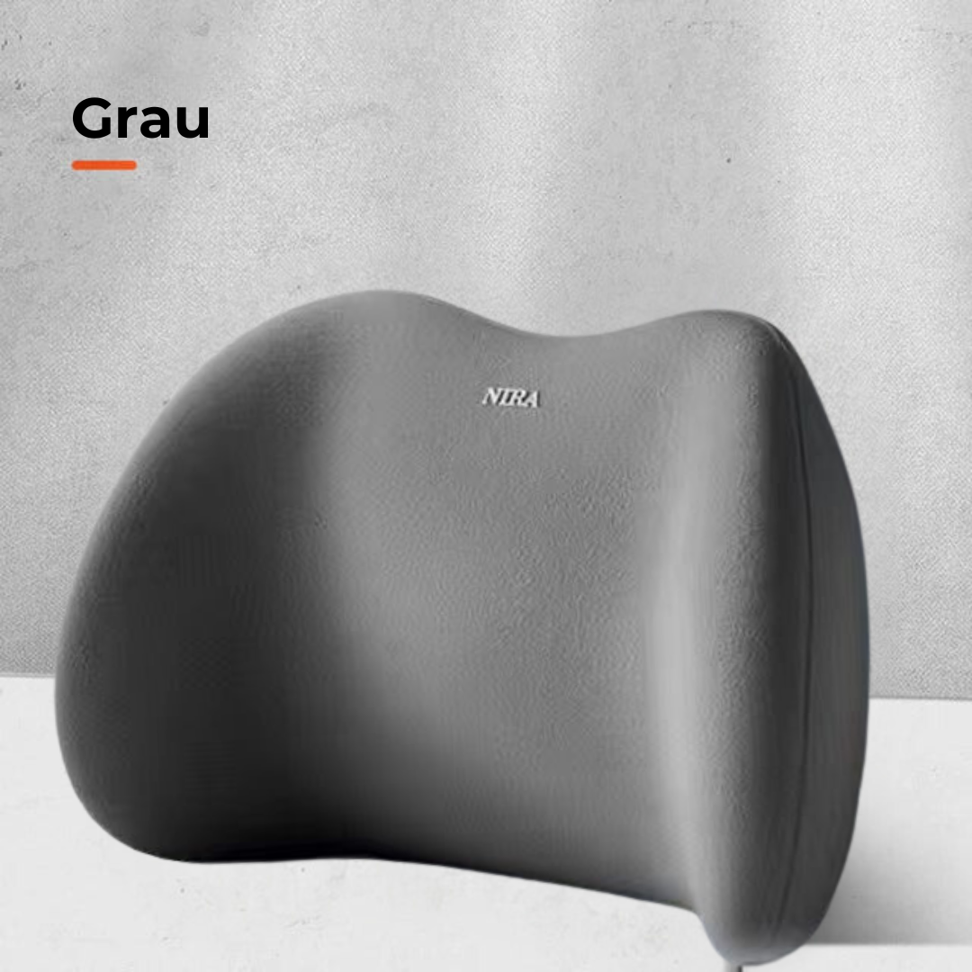Nacken- &amp; Lendenwirbelkissen fürs Auto | Ergonomische HWS- &amp; Rückenstütze | Memory-Schaum, verstellbar &amp; einfach zu montieren