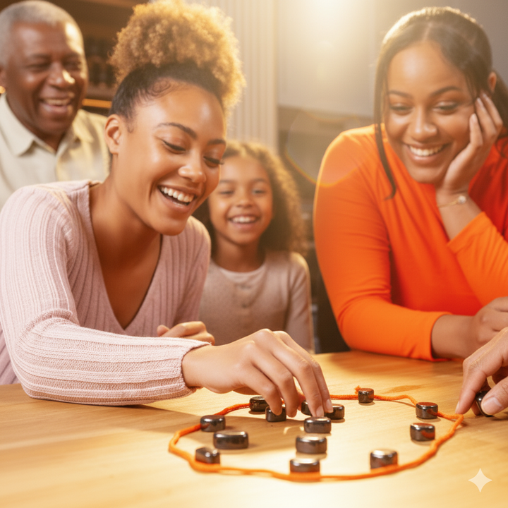 Jeu familial aimants &amp; corde | Jeu de fête rapide pour 2+ joueurs | Rires, tension et tactique à table | Pour enfants et adultes