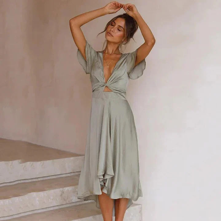 Abito vintage da donna Phailin | Taglio fluido e silhouette elegante | Estivo, femminile e aderente