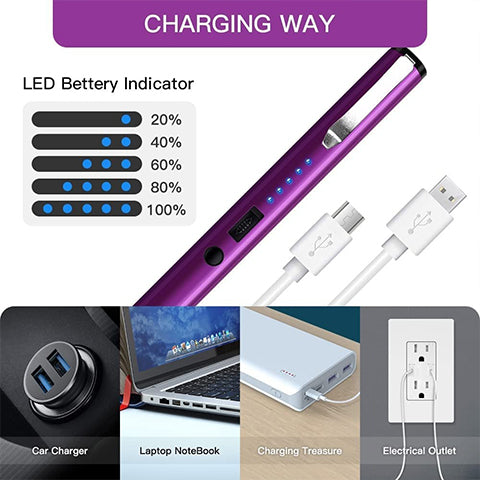 compact emergency power supply with LED light | USB rechargeable, lightweight &amp; ideal for on the go