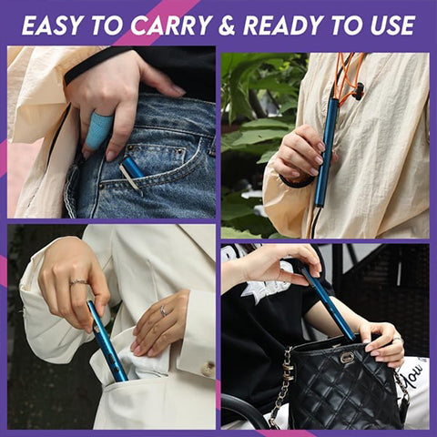 compact emergency power supply with LED light | USB rechargeable, lightweight &amp; ideal for on the go