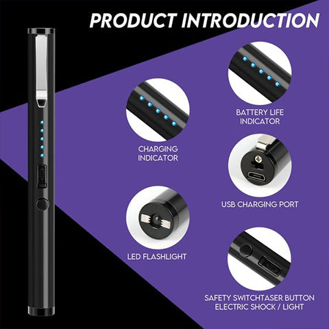 compact emergency power supply with LED light | USB rechargeable, lightweight &amp; ideal for on the go