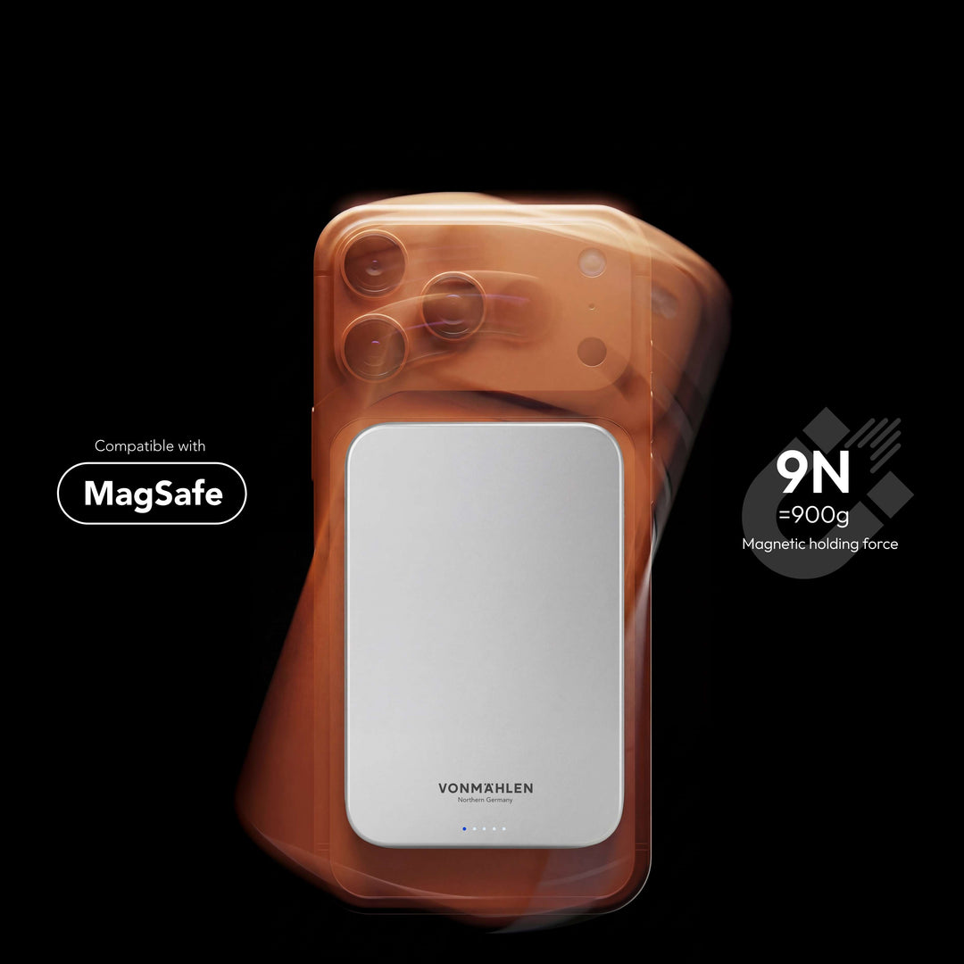 MagSafe Powerbank 10000 mAh | Magnetische Wireless Powerbank mit Qi2 &amp; USB-C PD