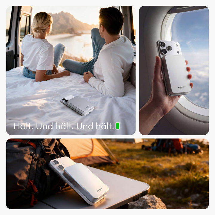 MagSafe Powerbank 10000 mAh | Magnetische Wireless Powerbank mit Qi2 &amp; USB-C PD