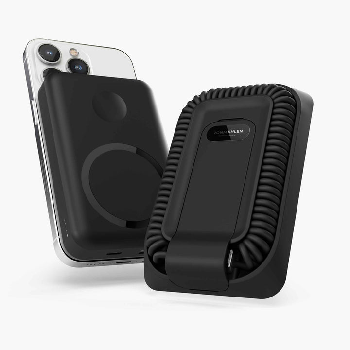Powerbank mit Ladekabel | 10000 mAh Magnetische Powerbank mit USB-C