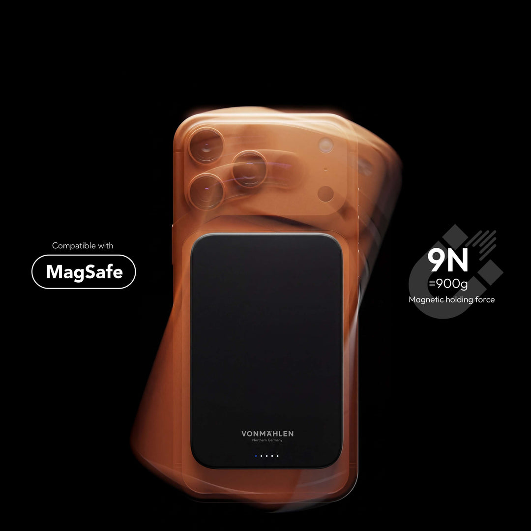 MagSafe Powerbank 10000 mAh | Magnetische Wireless Powerbank mit Qi2 &amp; USB-C PD