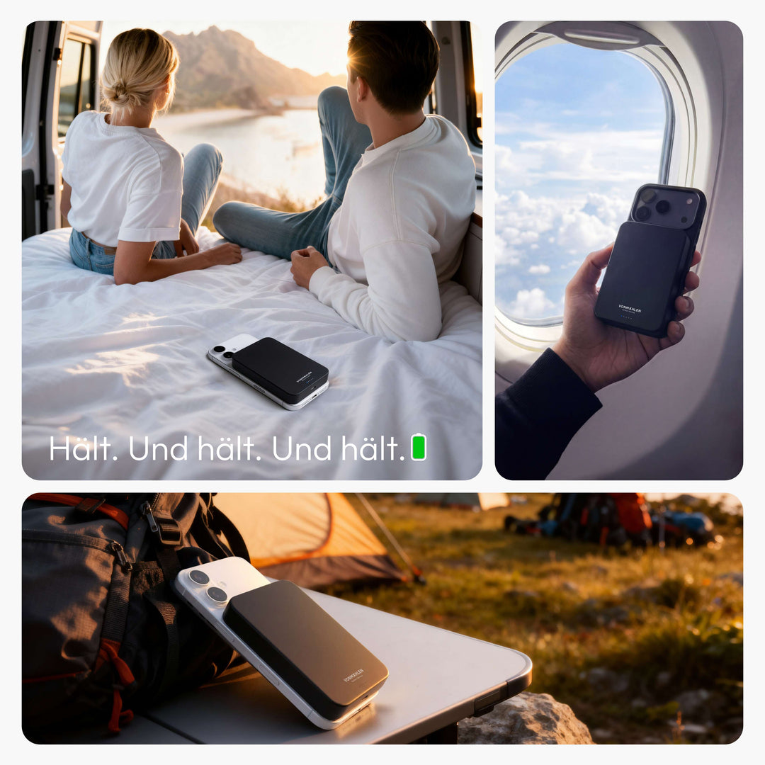 MagSafe Powerbank 10000 mAh | Magnetische Wireless Powerbank mit Qi2 &amp; USB-C PD