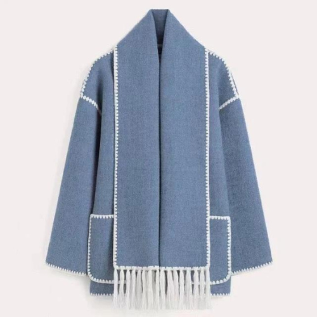 Damen Wintermantel mit Schalkragen | Warme Winterjacke mit lockerem Schnitt für Alltag, Büro und elegante Winterlooks