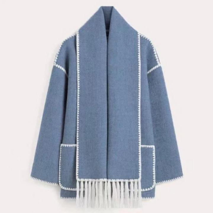 Damen Wintermantel mit Schalkragen | Warme Winterjacke mit lockerem Schnitt für Alltag, Büro und elegante Winterlooks