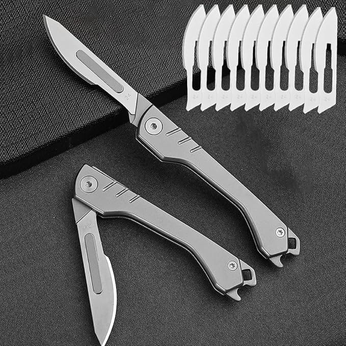 BladeSwift - Bisturi pieghevole con 10 lame intercambiabili