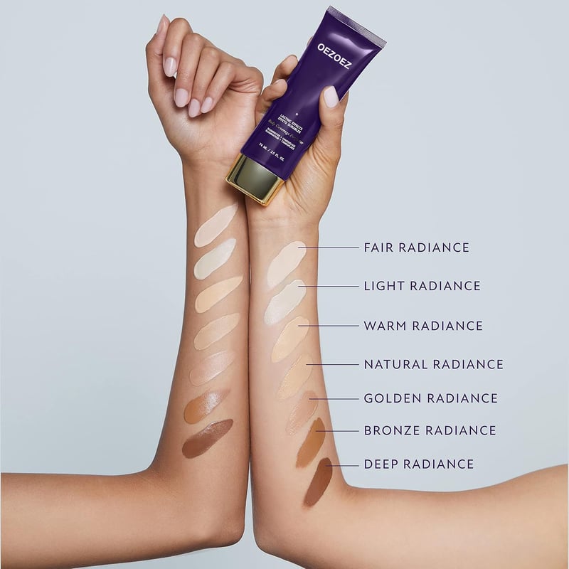 Complexion perfecter for body &amp; face | 24h coverage waterproof, sweatproof &amp; smudge-proof | Conceals scars/veins/tattoos | 6 shades