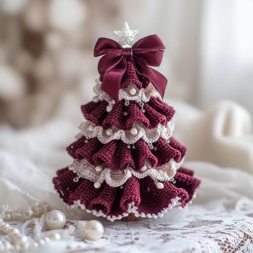 TwinkleStitch – Kit de crochet fait main pour sapins de Noël