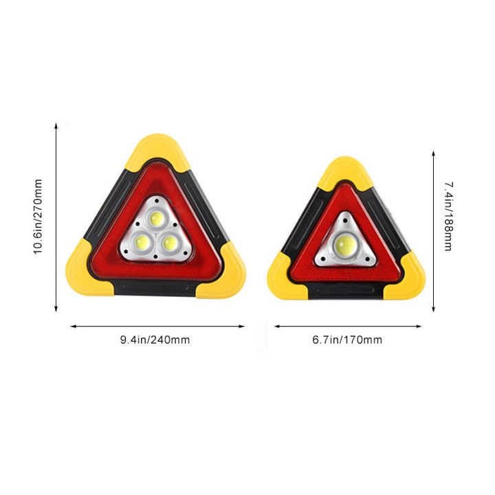 Triangolo di emergenza LED | ricaricabile | power bank da 1800 mAh | 4 modalità di luce
