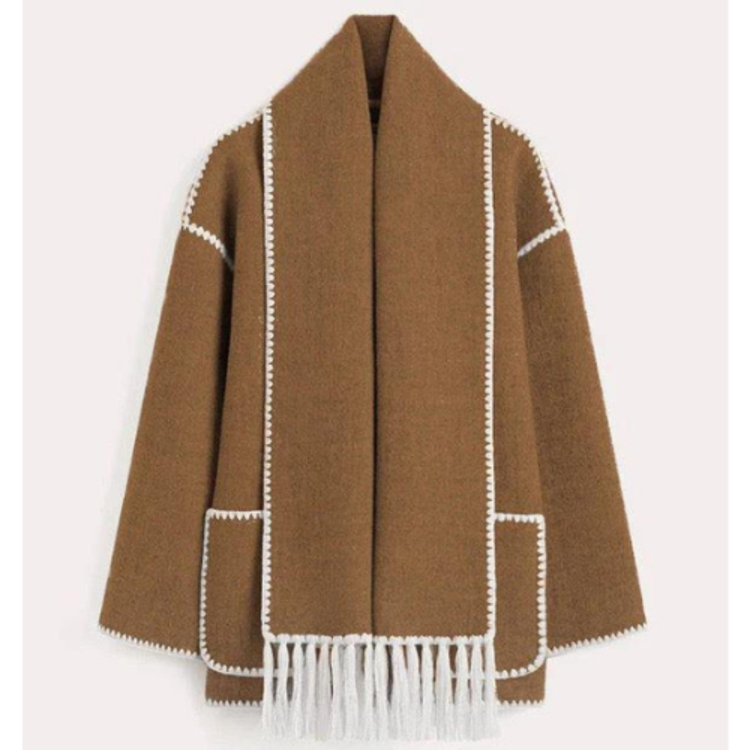 Damen Wintermantel mit Schalkragen | Warme Winterjacke mit lockerem Schnitt für Alltag, Büro und elegante Winterlooks