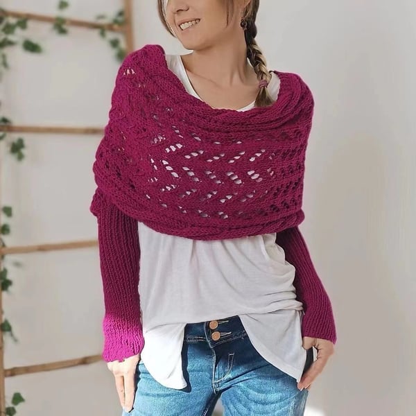 Damen Komfortschal im Lagen-Look | Weich &amp; elegant für Alltag &amp; Büro | Vielseitig tragbar, ideal für Übergang &amp; Winter