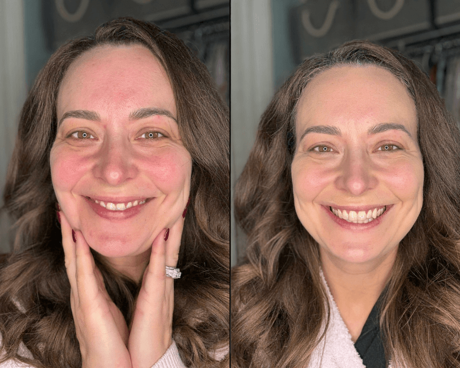 Farbwechselnder Make-up-Stick mit integriertem Pinsel | Leichte, atmungsaktive Deckkraft | Feuchtigkeitsspendend mit Hyaluronsäure + Niacinamid | 3 Nuancen