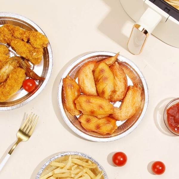 Airfryer- &amp; Ofenliner aus Aluminium mit Antihaft-Beschichtung | BlazeGuard bis 250°C hitzebeständig | Passend für viele Geräte, Einweg