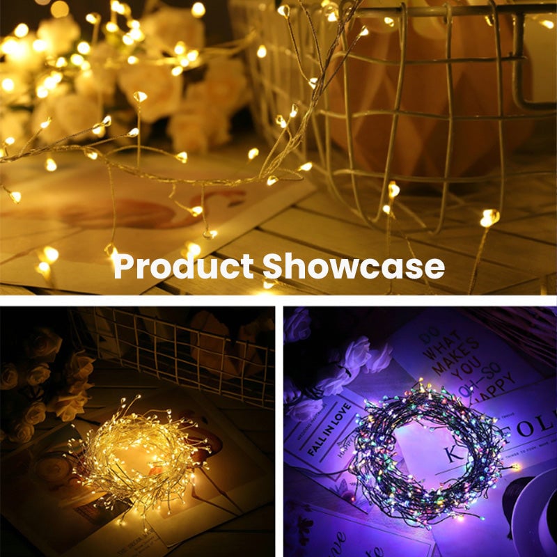 LED Copper Wire String Lights | Flexible, shapeable &amp; waterproof | For indoor &amp; outdoor use