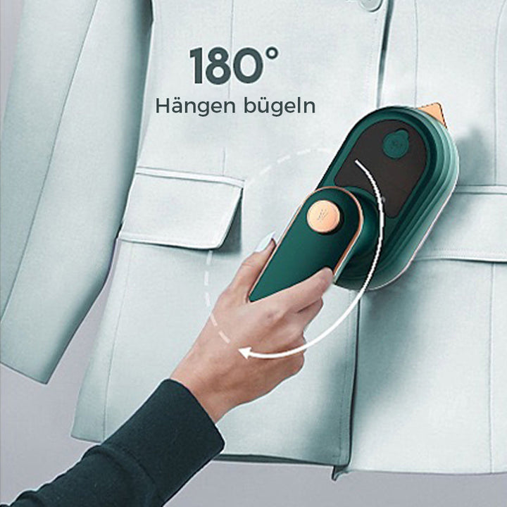 Tragbares Dampfbügeleisen | 2-in-1 Reisebügeleisen mit 30 Sekunden Aufheizzeit und 50 ml Wassertank