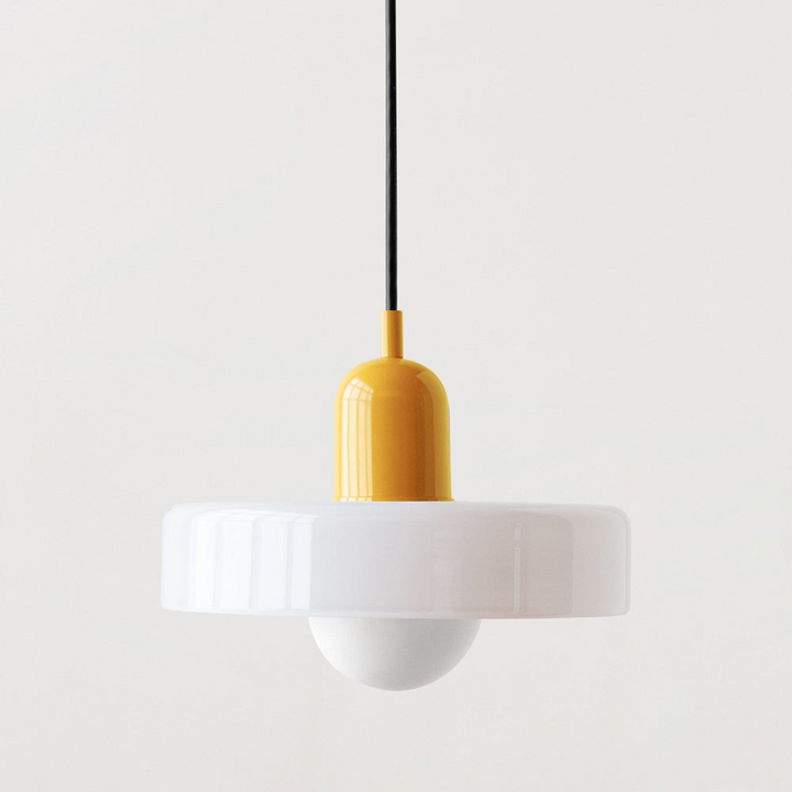 Pendant lamp made of metal &amp; glass with stained glass look | Ø25/Ø35 cm, G9 socket | Adjustable suspension | Crystal look