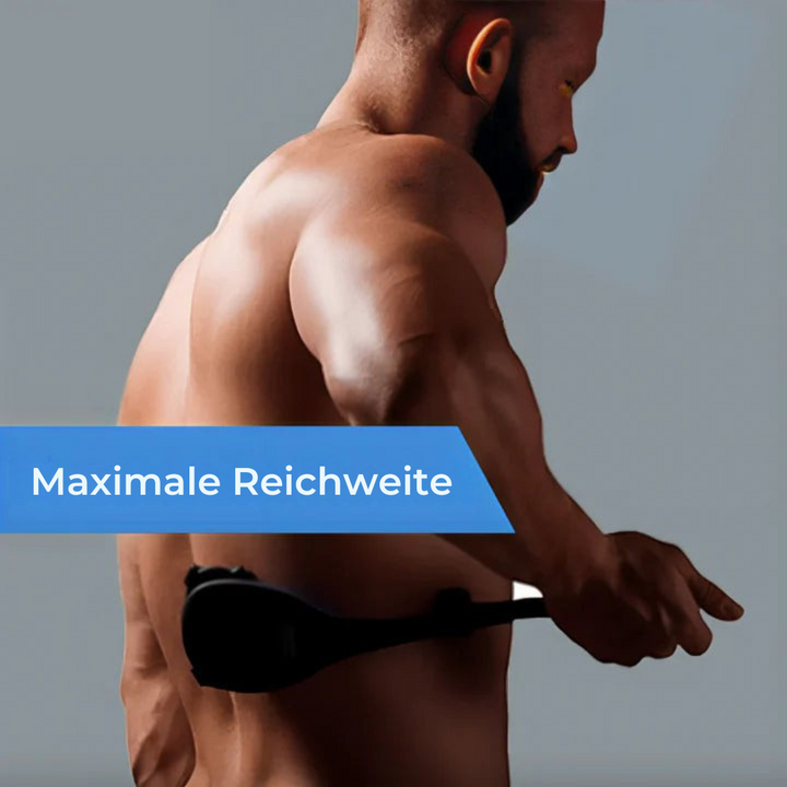 Rückenrasierer mit langem Griff | Körperrasierer mit abnehmbaren Doppelklingen | Für Rücken &amp; schwer erreichbare Stellen