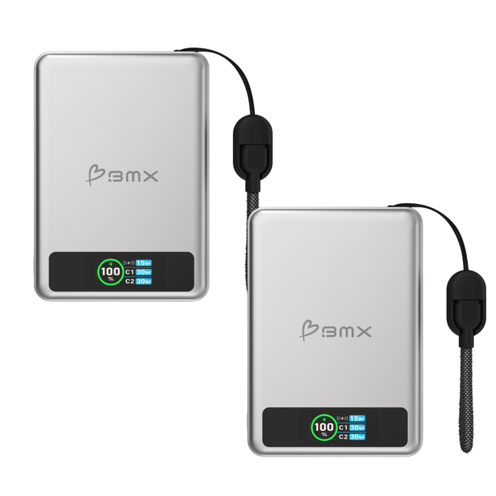 Magnetische Powerbank 10000 mAh | Qi2 Powerbank mit 30W USB-C Schnellladung 2er-Set