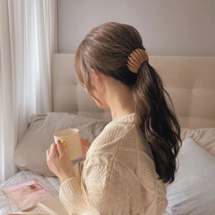 Clip per capelli da donna per chignon veloce e mezza raccolta | Soft-touch senza dolore al cuoio capelluto | Tenuta forte per capelli fini/spessi | 10×2,5 cm