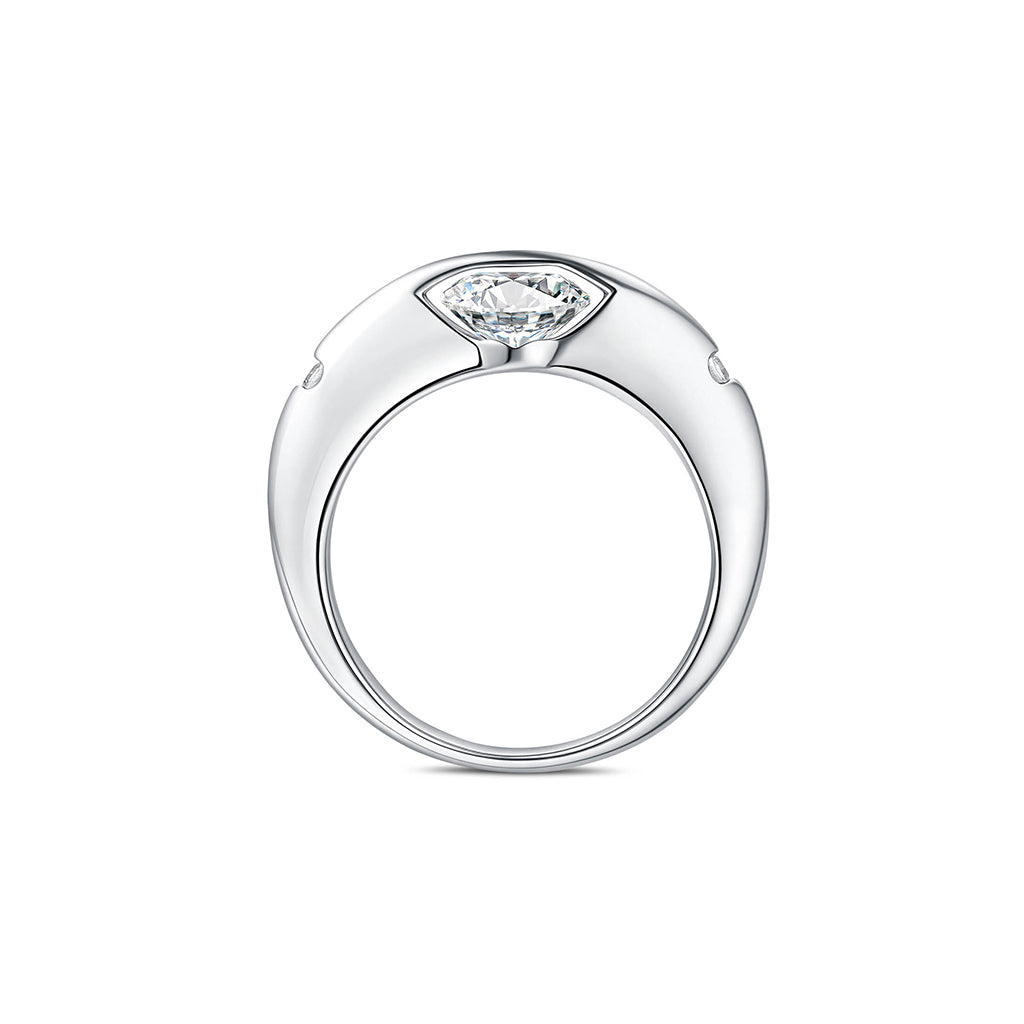 Unisex rotating star ring 925 silver | Adjustable &amp; nickel-free | Brushed or polished | Gift for every day