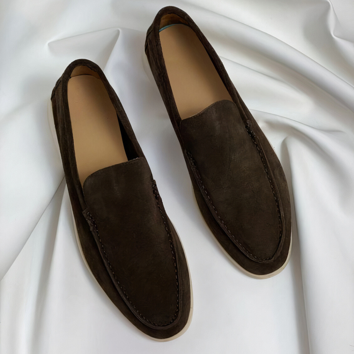 Herren Loafer im Vintage-Look | Bequemer Slip-on-Schuh mit handgenähten Details | Gio Freizeitschuhe für Alltag