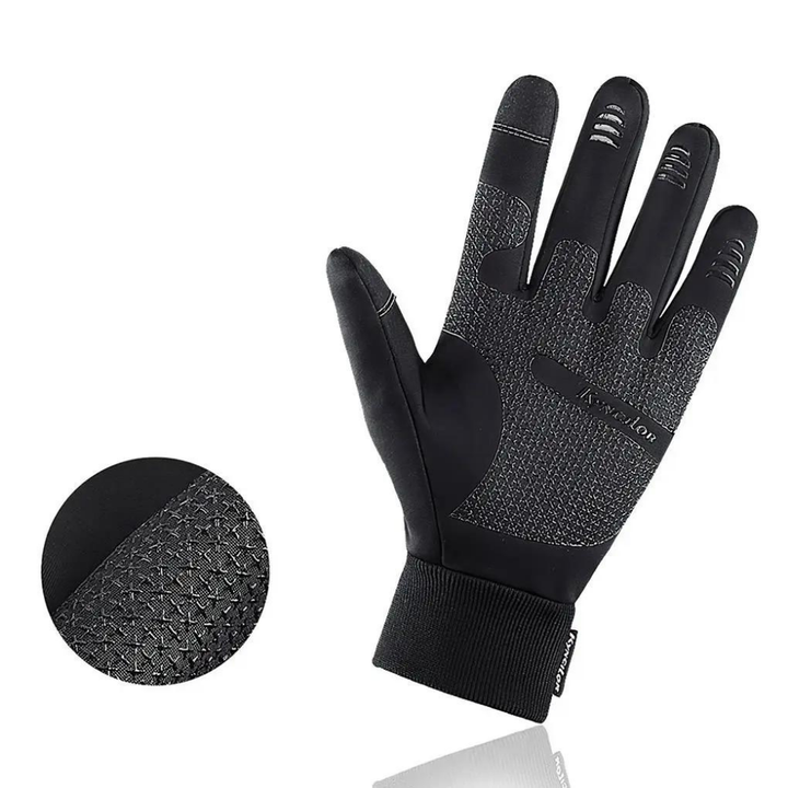 Winterhandschuhe wasserdicht mit Touchscreen | Warm gefütterte Thermohandschuhe mit Windschutz für Alltag und Outdoor