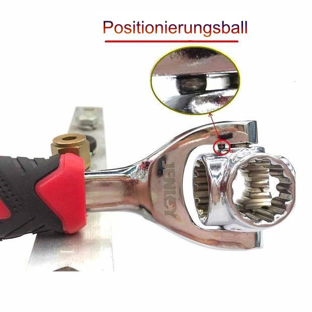 48-in-1 Universal Tiger Schraubenschlüssel | Multifunktions-Ratschenschlüssel für Haus &amp; Werkstatt | Kompakt &amp; Robust