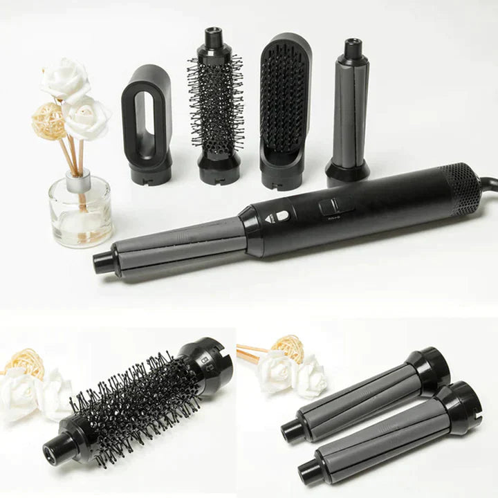 Styler per capelli 5-in-1 GlamStil™ | spazzola ad aria calda e set per ricci | volume, lucentezza e styling senza sforzo