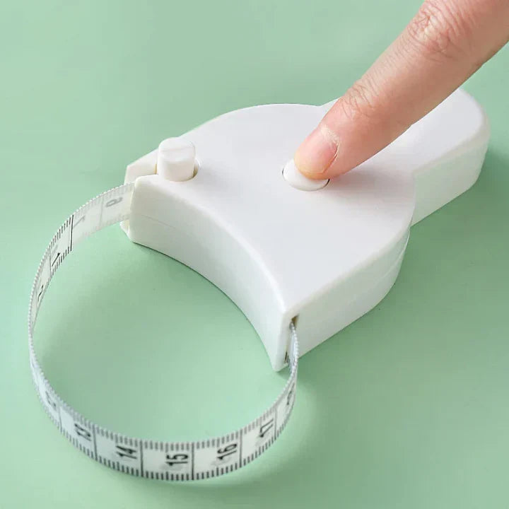 Körpermaßband automatisch einziehbar | Flexibles Maßband 150 cm mit Zentimeter &amp; Zoll | Fitness- &amp; Schneidermaßband